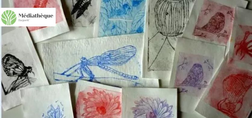 Atelier gravure sur tetrapack - Enfants et adultes - La Paillette